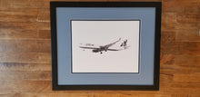 Jetblue Airbus A321 "Mint" 11" x 14" drawing archival print
