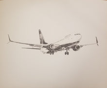 Delta Airlines Boeing 737 11" x 14" archival print