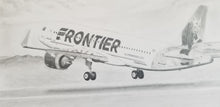 Frontier Airlines Airbus A320 "Scout the Pine Marten" Print