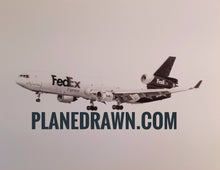 FedEx McDonnell Douglass MD11 11" x 14" archival printarchival print