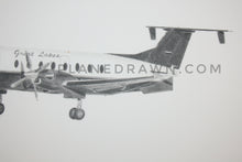 Great Lakes Airlines Beech 1900 11" x 14" archival print