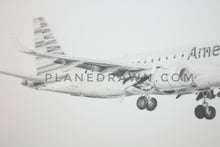 American Airlines Embraer 190 11" x 14" archival print
